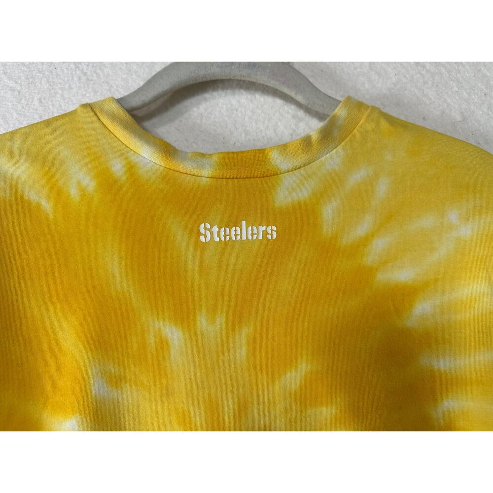 WEAR by Erin Andrews Steelers Tie Dye Long Sleeve Shirt Women's SZ S Football